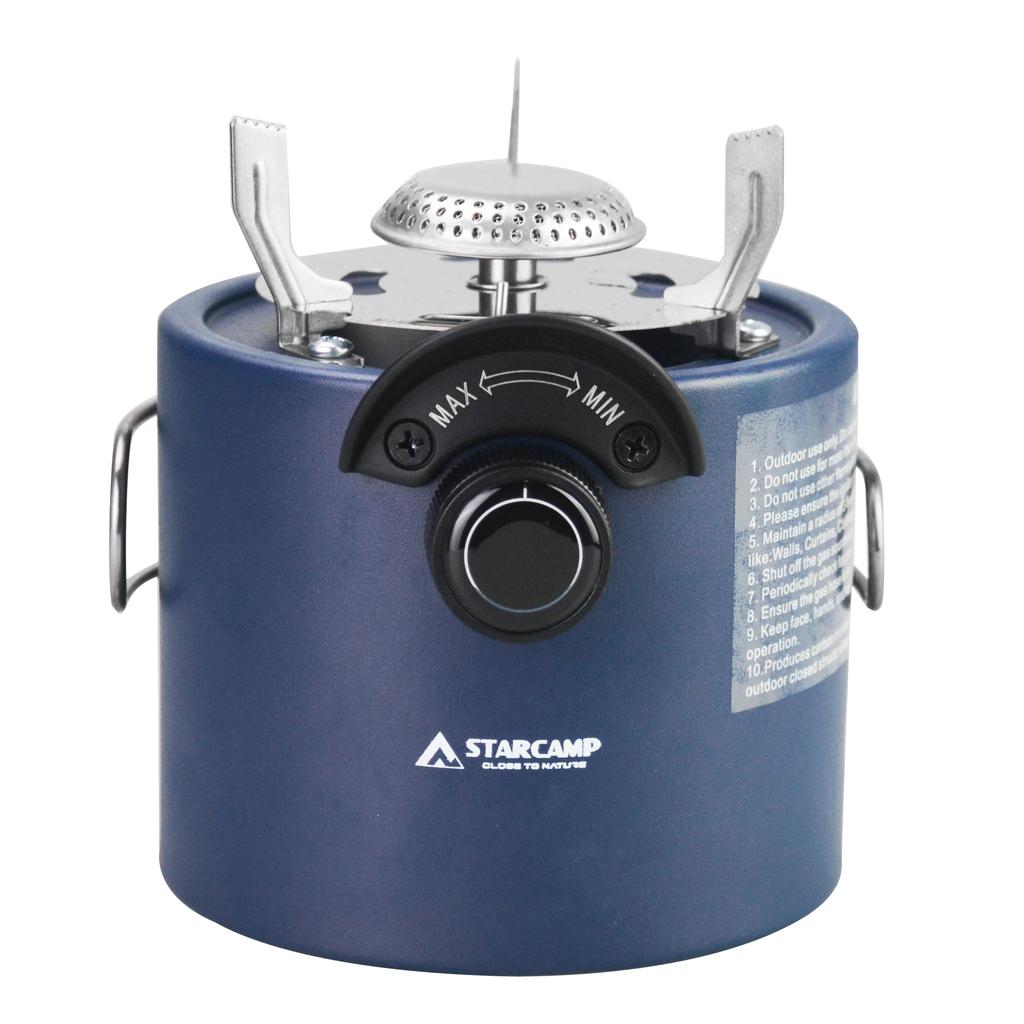 STARCAMP 2-in-1 Mini Metal Gas & Stove Foldable & Portable for Outdoor Camping Backpacking Hiking & Picnics Fuel Propane Butane