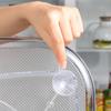 Tisch-Gewürzlagerregal, drehbares Haushaltslagerregal, transparenter, umkehrbarer Kühlschrank-Drehteller