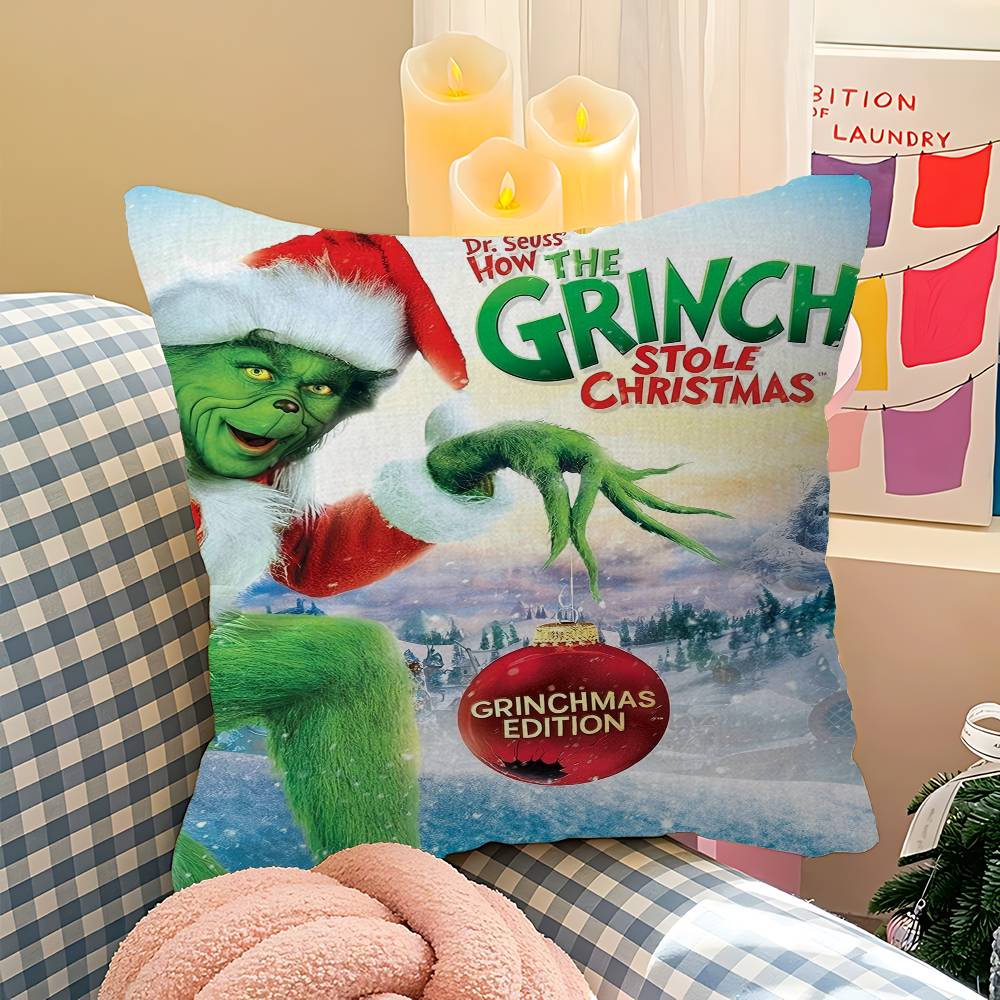 Film The G-Grinch C-Christmas Pillowcase Toon Gift Cushion Cover Bedroom Home Sofa Chair Seat Decor Pillow Case