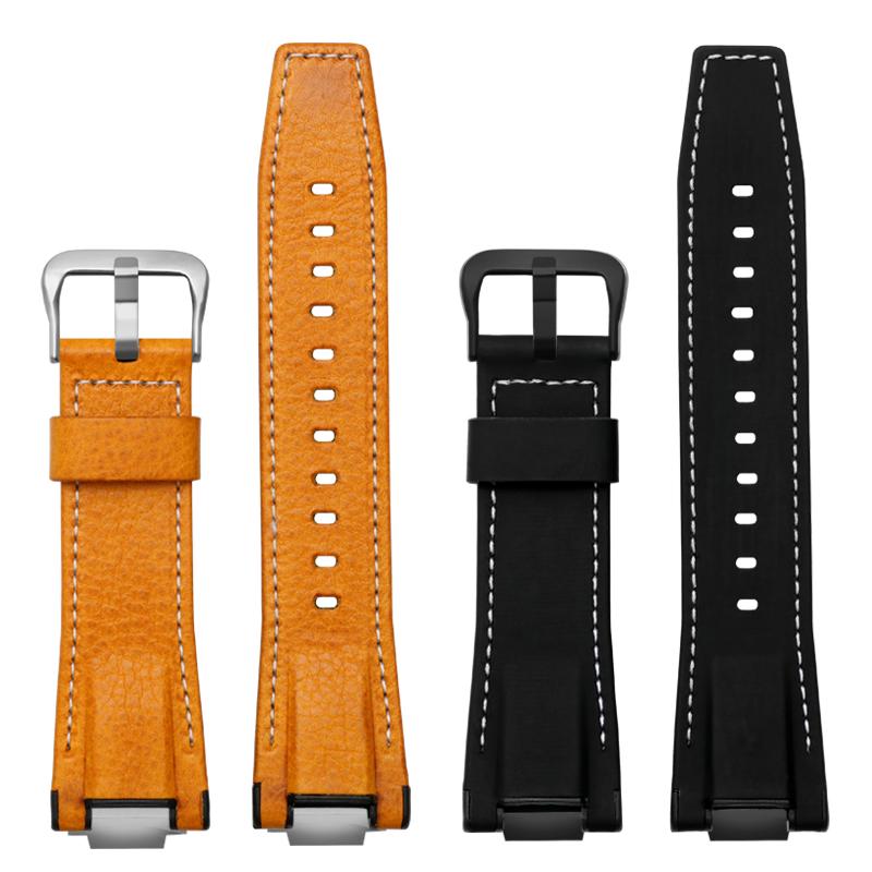 Nowy Pasek do Zegarka ze Skóry Naturalnej Casio Stalowe Serce Zegarek Seria GST-B400 GST-B400BD Zmieniony Pasek Nylonowa Bransoleta Sportowa Męski