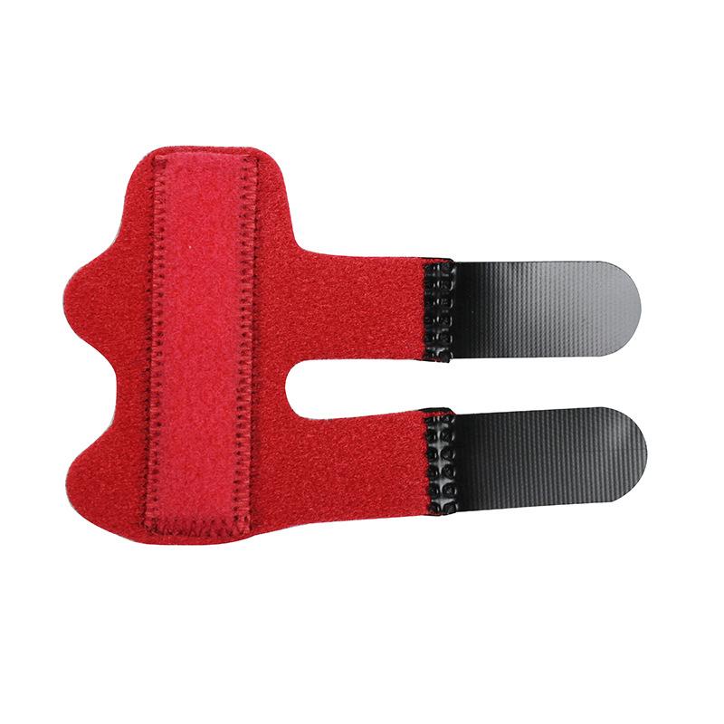 Finger Splint Finger Straightener for Middle Finger Ring Finger Index Finger Little Finger Thumb Three Adjustable Straps красный