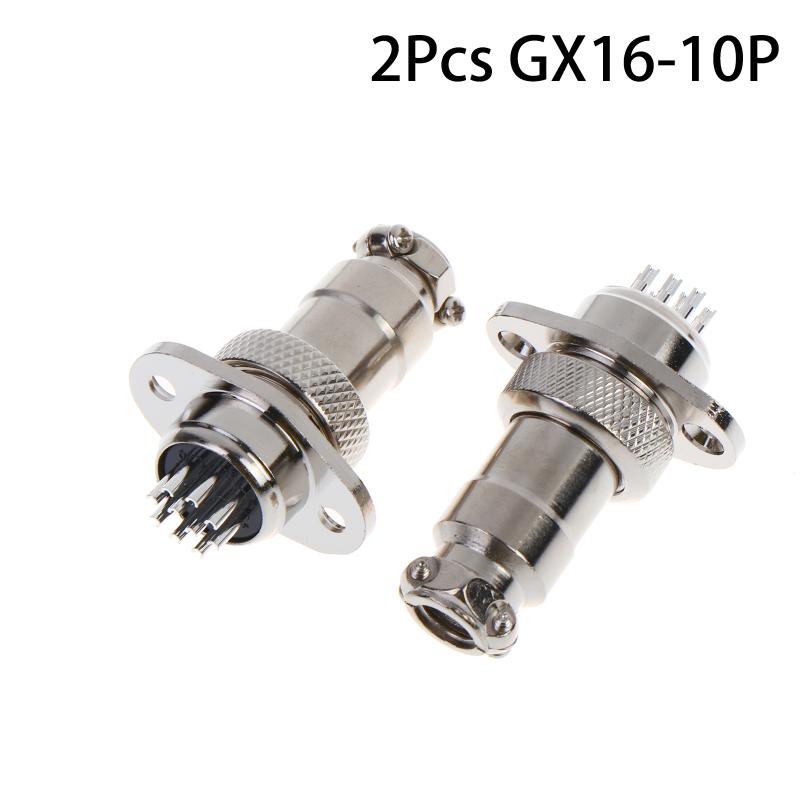 GX16 Square Flange Aviation Plug Socket Male Female 2 to 10 Pin Connector for Instrumentation Cabling Solution