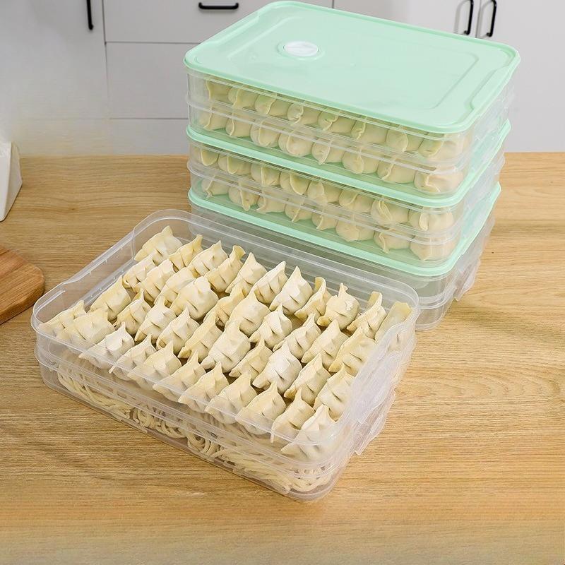 Preservation Storage Multi-layer with Lid dumpling forming machine Home Food Grade Dumplings, Chaotic Freezing Refrigerator, Egg