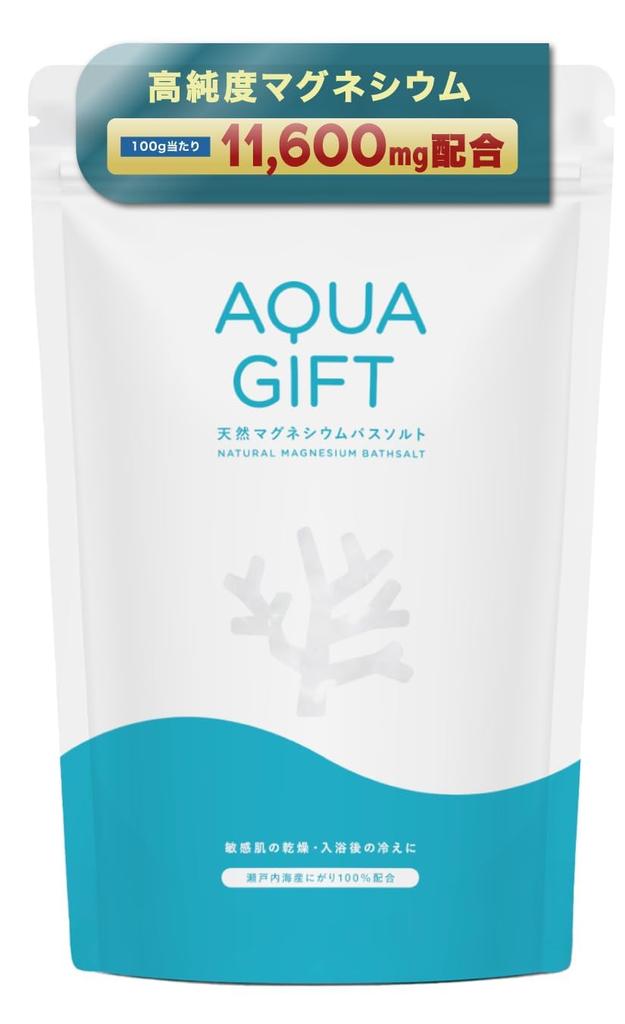 AQUA GIFT Moisturizing Bath with Atopic Dermatitis Made In Magnesium Bath Includes Measuring Spoon Salts, Co-Developed Lab, Japan, Cosmetics,