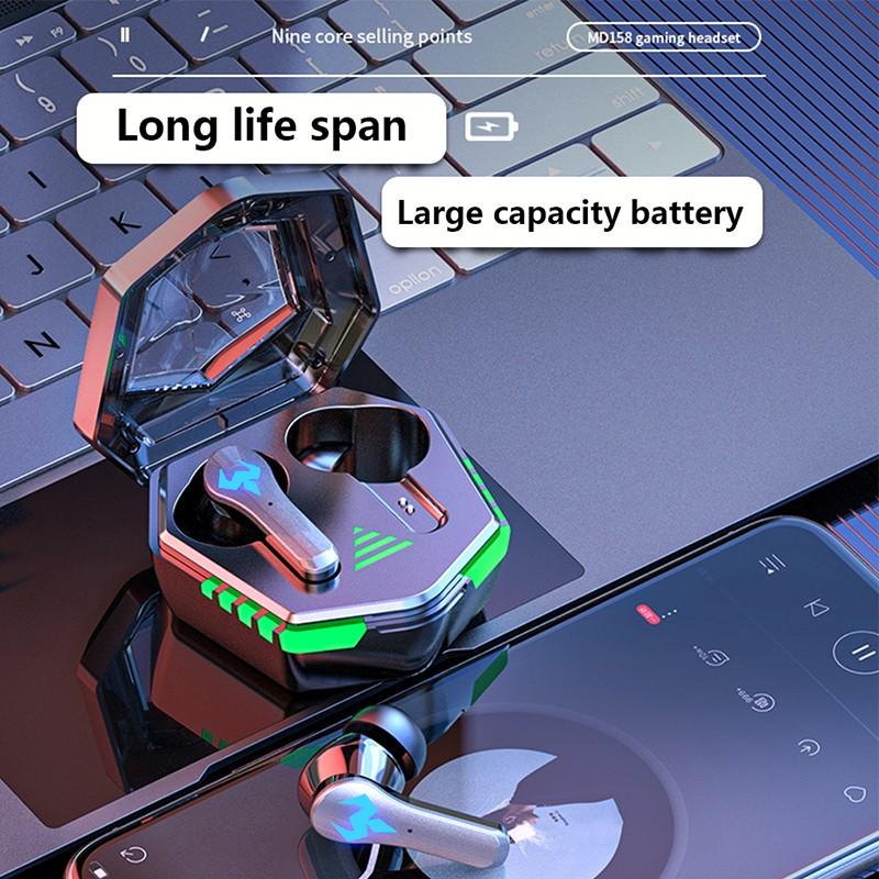 Low Delay Music Game Dual Mode Headset Wireless Earphones 9D Bluetooth 5.2 Headsets TWS Waterproof Headphones with Microphone