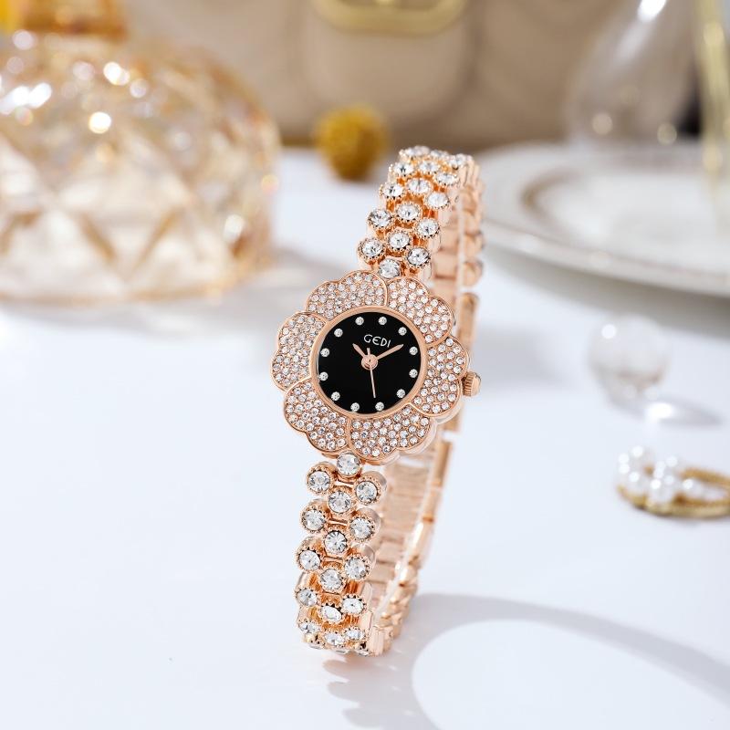 Relógio Feminino Flor de Bem-me-quer de Luxo Leve Moda Nicho Florido Relógio de Quartzo Relógio Pulseira Feminino