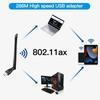 WiFi 6 USB Adapter AX286 Network Card Dongle 2.4GHz 802.11AX Antenna Signal Reception for Laptop Windows 10/11 Driver-Free