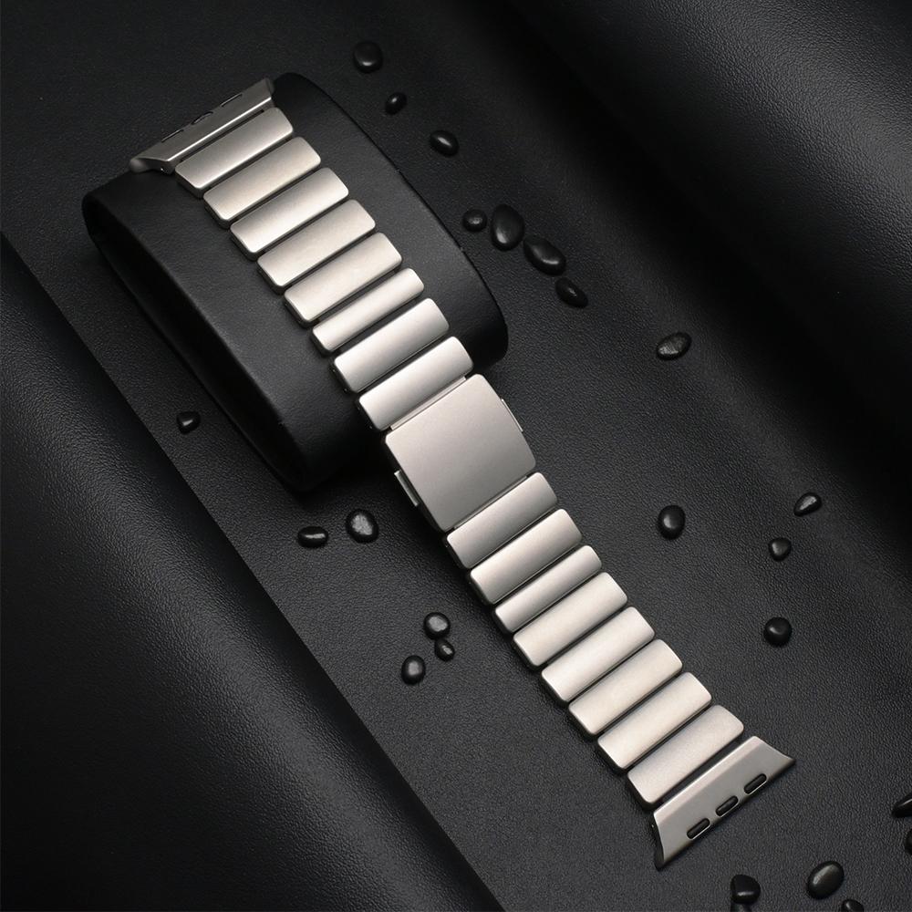 Magnetic Titanium+Silicone Strap for Apple Watch Ultra 3 2 49mm 46mm 45mm 44mm Luxury Band for Series 11 10 9 8 7 6 SE Bracelet