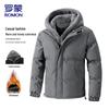 ROMON Men's Hooded Padded Jacket