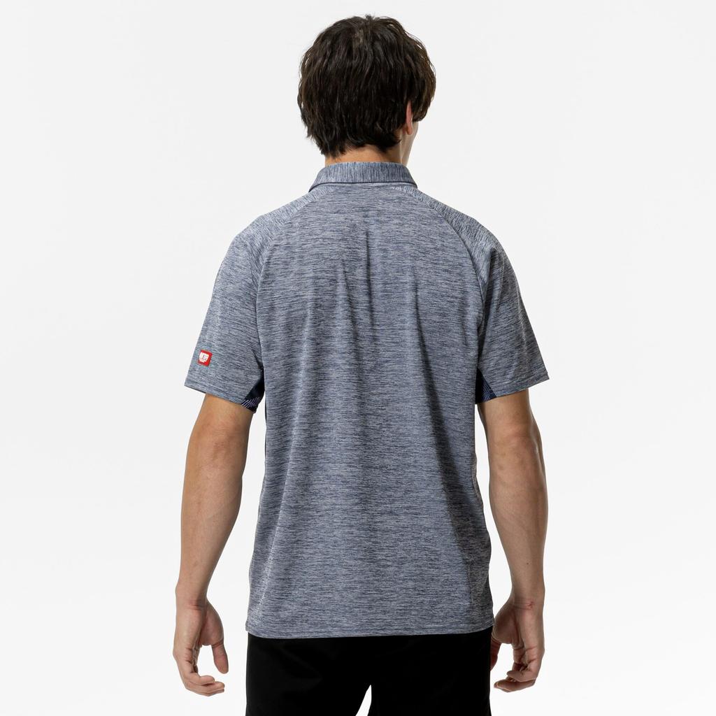 Mizuno Table Tennis Game Short JTTA Dress Navy Shirt, Sleeve, Certified, Moisture-Wicking, Quick-Drying, Unisex, 82JAC105,