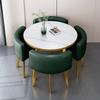 Modern Reception & Meeting Table Set: Office & Leisure Round or Square Dining Table with Chairs.