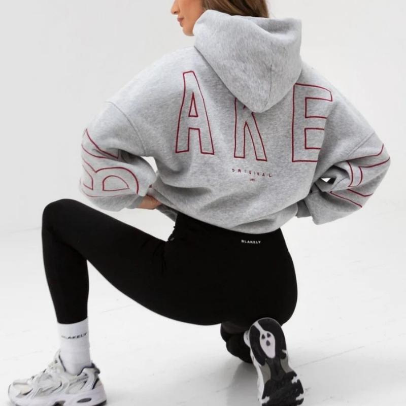 Утепленная универсальная толстовка с длинными рукавами и капюшоном в стиле хип-хоп с модным принтом. XXL светло-серый