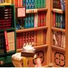 Tsukurundesu® 3D Wooden Puzzle with Japanese Instructions, Book Nook Series (Backstreet Used Bookstore)