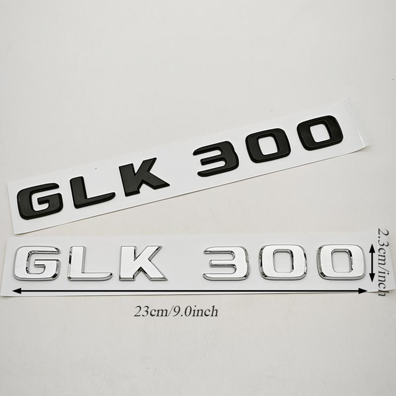 3D ABS Car Sticker Logo GLK220 GLK300 GLK350 Rear Trunk Letters Badge Emblem For Mercedes Benz GLK Series GLK220 GLK300 GLK350