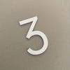 1pc Modern Black Self-Adhesive Acrylic House Number 7 - Easy Install, No Battery Required, Plastic Surface Mount Address Sign for Home