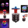 Colorful Flashing Musical Plastic Spinning Top Set With Battery-powered Lights