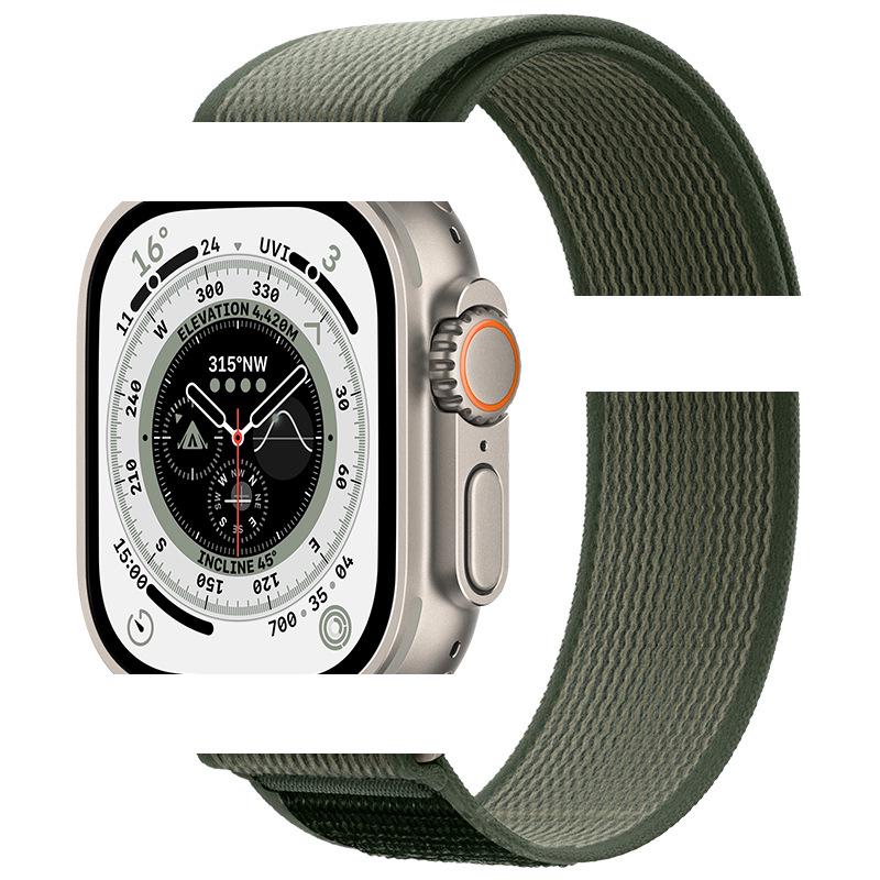 Apple Watch Ultra 10/9 Nylon Woven Velcro Trail Loop Strap