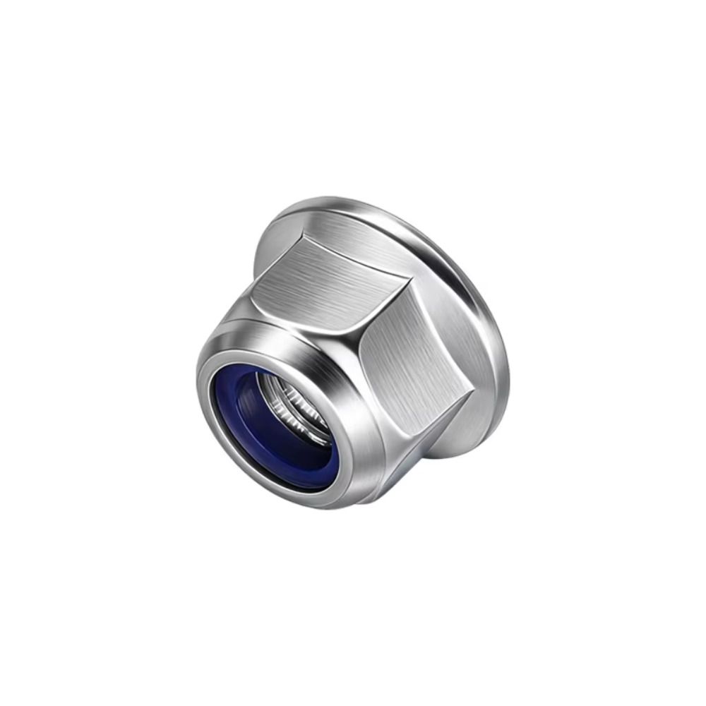 Nylon Insert Flange Lock Nuts Stainless Steel Serrated Nuts New Fastener Nuts  GB Standard