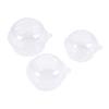 100Pcs Cupcake Box Plastic Clear Cupcake Container with Secure Flip-Top Seal Easy Open Close Stackable Dessert Holder