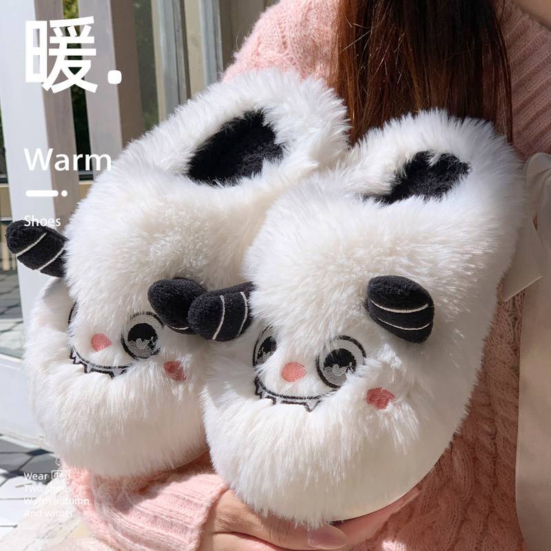 Новые милые мультяшные хлопковые тапочки для дома 36-37