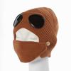 Mask, goggles, beanie hat, winter knit, celebrity