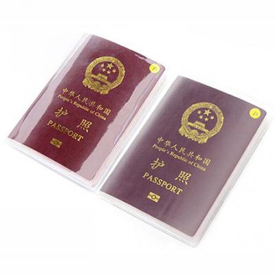 Protector de husă pentru pașaport de călătorie, impermeabil, transparent, pentru suport pentru cărți de identitate