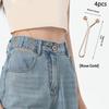 4Pcs Multi-Purpose Polished Iron Garment Clips, Secure Fastening & Stylish Decorative Accessory