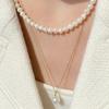 MAYBETOI 14K Elle Freshwater Pearl Bead Necklace