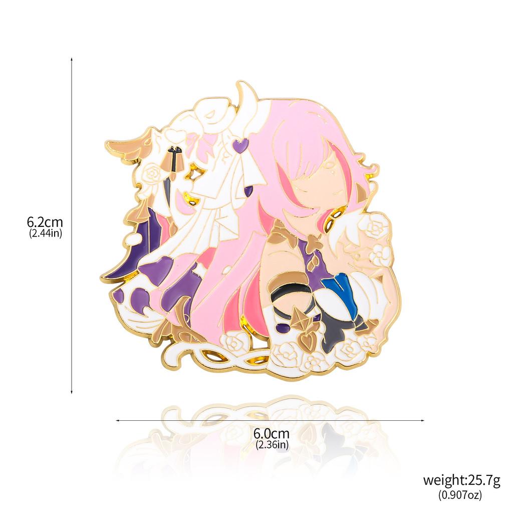 Honkai Star Rail Cartoon Character Brooch Alloy Decorative Pin For Fans