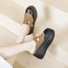 8cm Cow Suede Genuine Leather Summer Women Zandalias De Mujer Females Buckle Platform Slippers Wedge Flat Sandals Slides Shoes