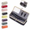 Portable Cosmetic Storage Pouch with Mirror Sunglasses Storage Case  for Lipstick