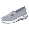 2025 Spring Breathable Knitted Sports Shoes for Women, Large Sized Hollow Soft Soled Flat Shoes for Women, Non Slip Casual Shoes