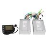 36 48V 450W Brushless Motor Dual Drive Controller Kit with 866 LCD Display Panel for Electric Bicycle Scooter