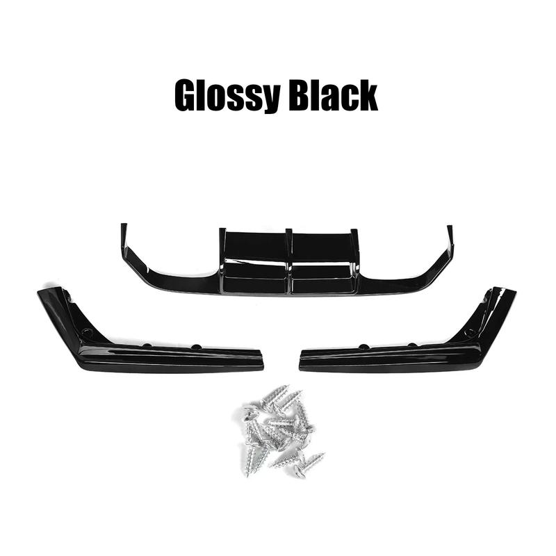 For BMW F80 M3 F82 F83 M4 2015-2020 Car Rear Diffuser Bumper Corner Spoiler Splitter Rear Lip Protector Guard Carbon Fiber Look