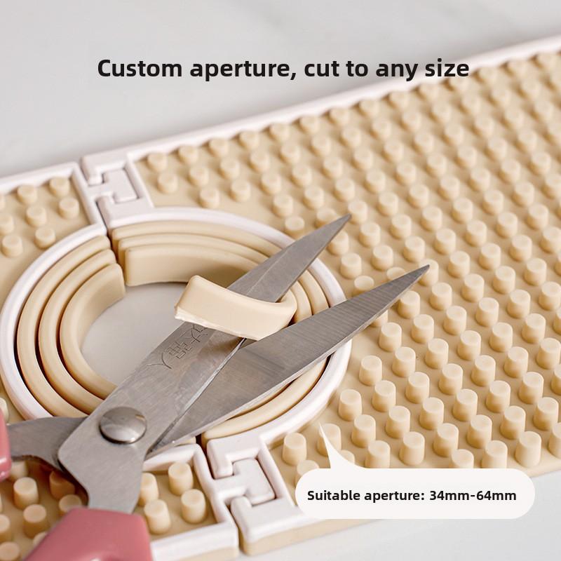 Podkładka pod kran kuchenny, Wielofunkcyjna silikonowa podkładka do przechowywania przy zlewie, zapobiegająca rozpryskiwaniu, Podkładka drenażowa antypoślizgowa