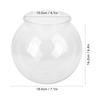Heavy Duty Plastic Round Fish Bowl   Break Proof Multipurpose Small Round Fish   for Desk Bookcase Decorations