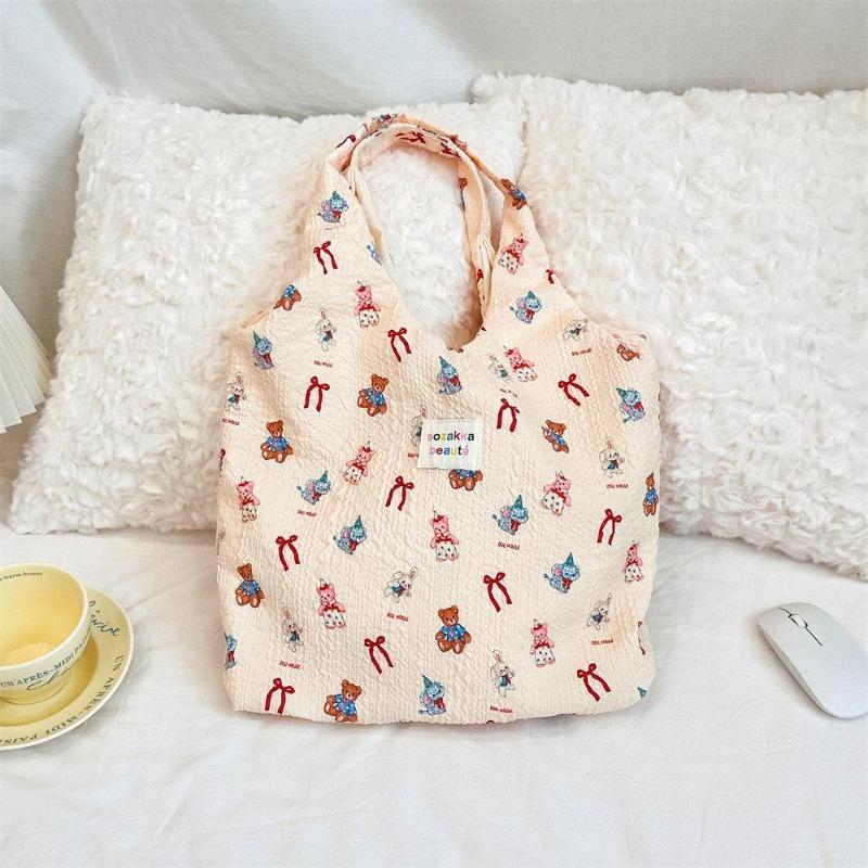 New Beach Tote Bag Fashion Women Summer Large Capacity Dots Shoulder Bag Tote Handbag Shopping Shoulder Bags