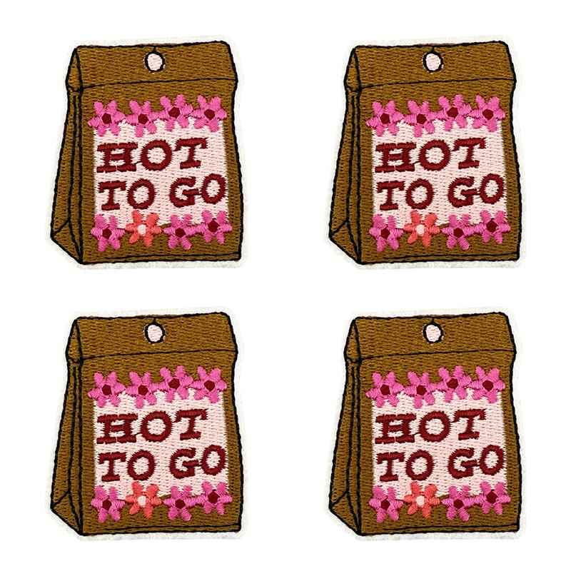 10pcs /Lots Trendy Pattern Letter Slogans Embroidery Patch Diy Pink Cartoon Couple Patch Iron On Patches Sew Stickers Badge Decor 