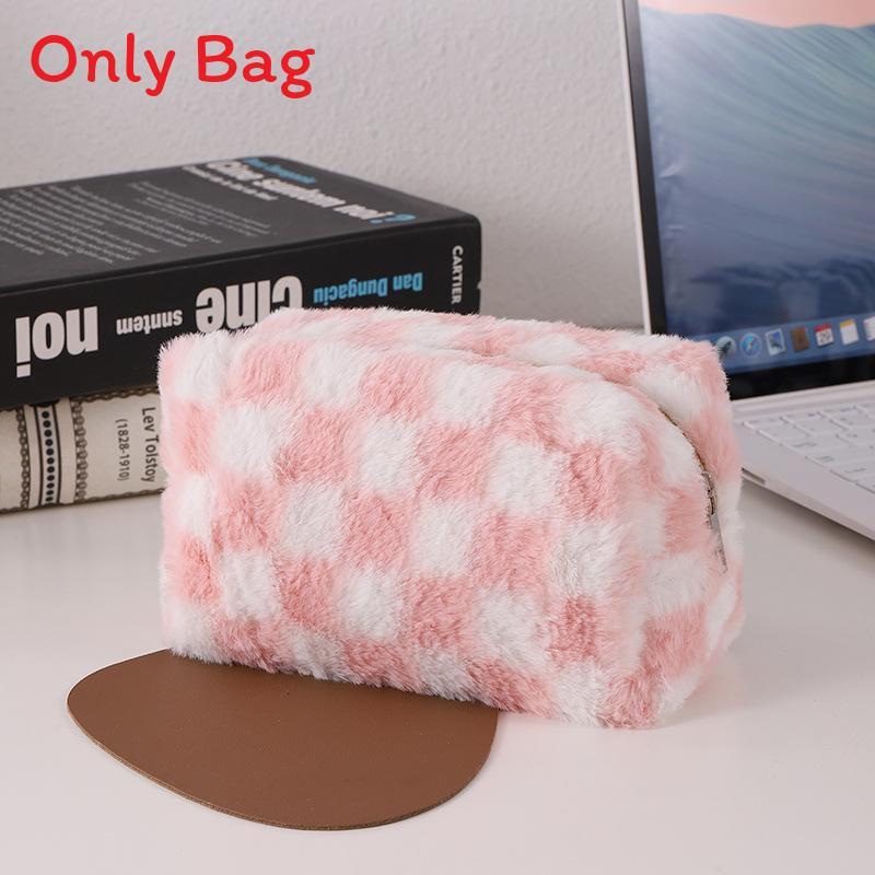 Astuccio in Peluche Stile Coreano Grande Capacità Organizer per Cancelleria Per Studenti