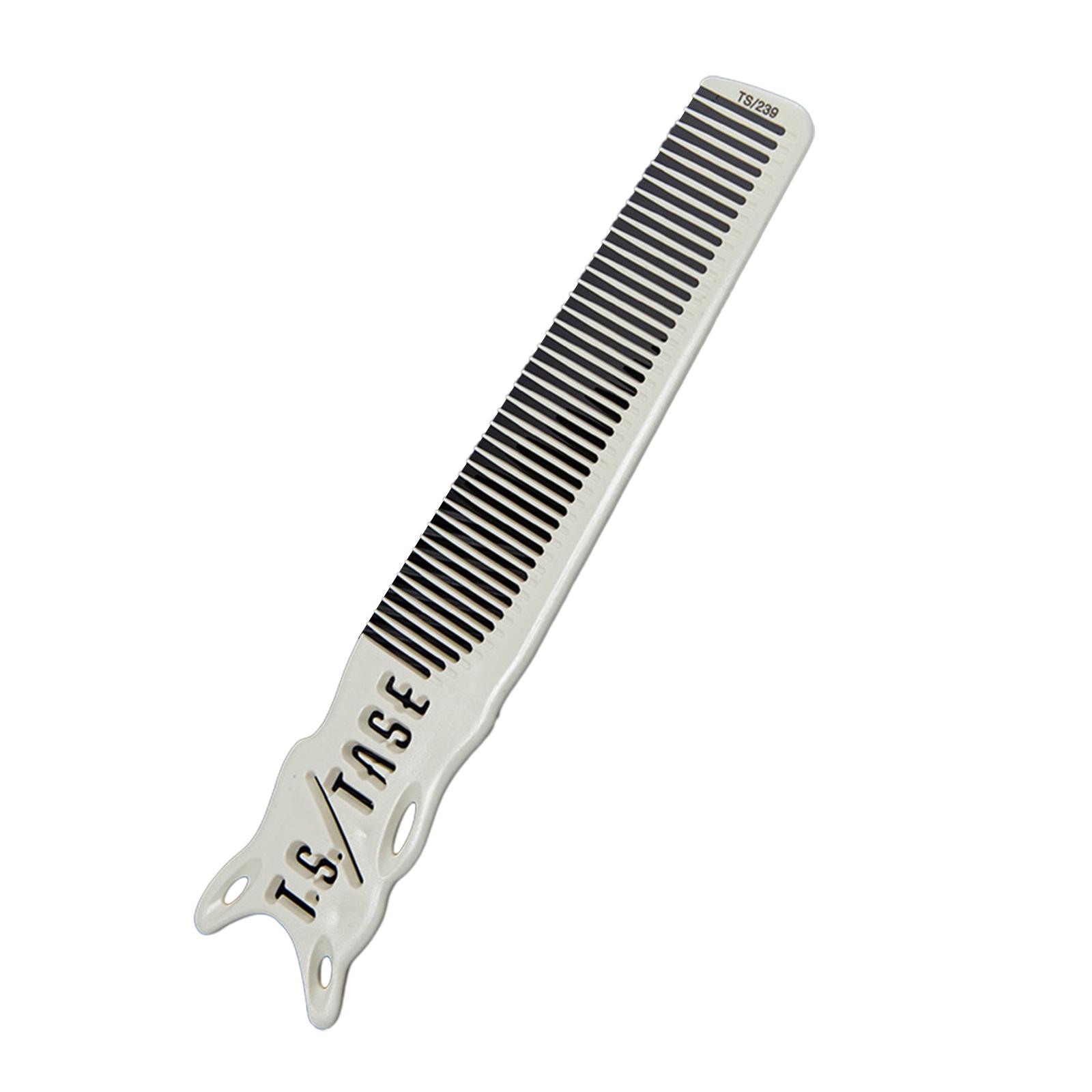 

Профессиональная расческа для стрижки волос для стилистов, антистатическая, термостойкая, ультратонкая, из нержавеющей стали, инструмент для укладки белый