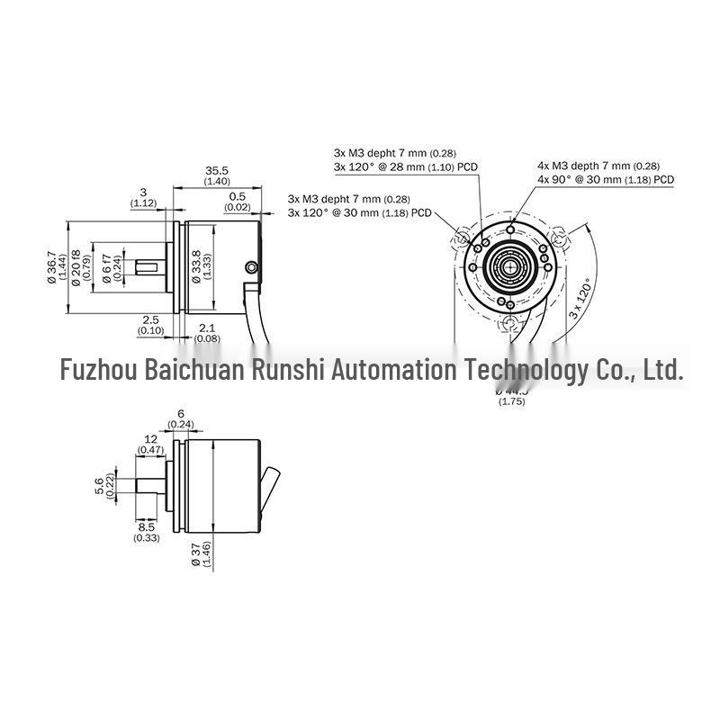 DBS36E-S3RK02500 Sick Incremental Solid Shaft Encoder - Brand New, Original S3RK02500