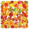 50PCS Kawaii Autumn Leaves PVC Sticky Sticker Aesthetic DIY Decoration Scrapbooking Hand Accounting Supplies