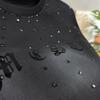 Trend Fashion Summer Bottoming Shirt Men O-Neck Letter Printing Diamonds Korean Casual Short Sleeve Loose Pullovers T-shirt Tops