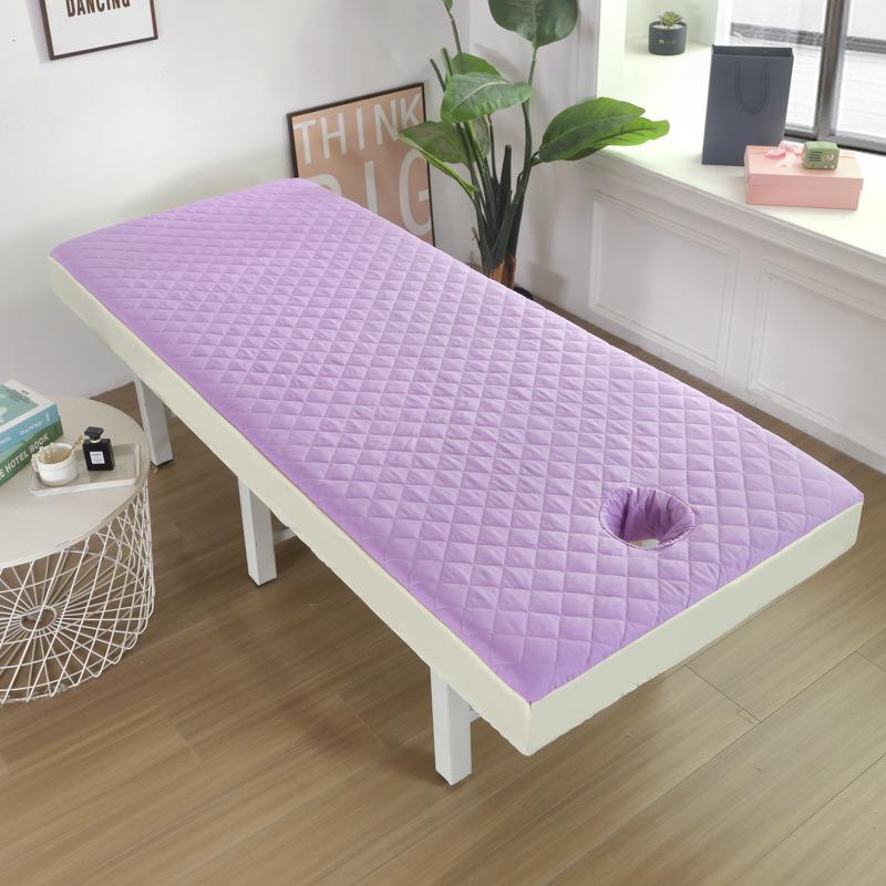 

Thicken Beauty Salon Bed Sheet Skin-Friendly Mattress Massage SPA Treatment Bed Table Cover Anti-slip Bedspread With Hole (as the picture,70x185cm)
