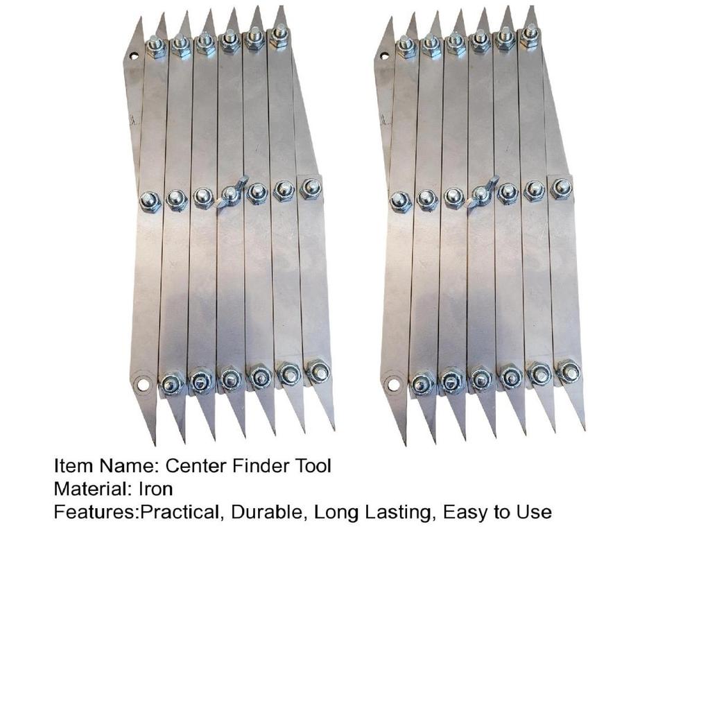 Yousheng 1/2Pcs 7 Point Woodworking Center Finder Marking Tools Sturdy Construction User-Friendly Design High Accuracy Equal Spacing Layout Tools