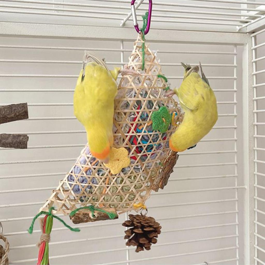 Bird Shredding Toys Parrot Shredder Play Center Mental Stimulation Chewing Toys For Foraging Training Boredom Release Breeding