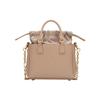 Maison Margiela 5Ac Horizontal Drawstring Closure Grain Leather Shoulder Crossbody Handbag Women Handbags Pink Brown SB1WG0046P4348T2070