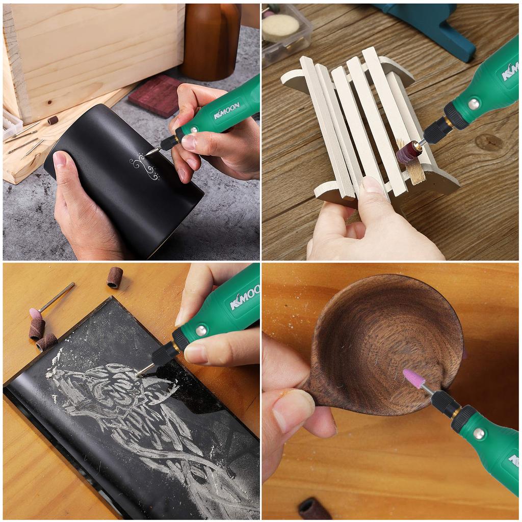 5-Speed Speed Speed Adjustment Mini Electric Grinder Tool Set USB Charging Grinding Machine for