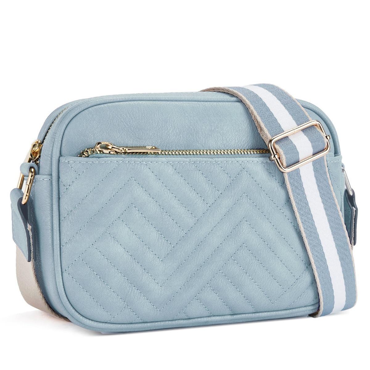 PenGo Studio Colorblocking, Multifunctionele tassen, Ritsen, Crossbodytassen, Vierkante tassen, Schoudertassen, Portemonnees, Verstelbare schouderbanden white