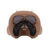 M04 Full Face Cover M05 Prop Biochemical Gas Face Shield with Dual Fan Filter Tanks UV Proof Sunglasses Lens